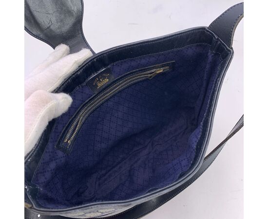 GUCCI Borsa a Tracolla Vintage in Tela Col. Blu Ophidia S
