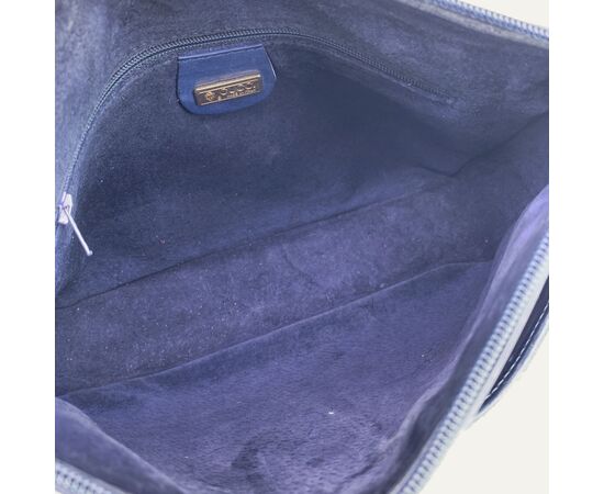 GUCCI Borsa a Tracolla Vintage in Pelle Col. Blu M