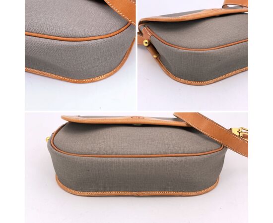 DIOR Borsa a Tracolla Vintage in Tela Col. Grigio M