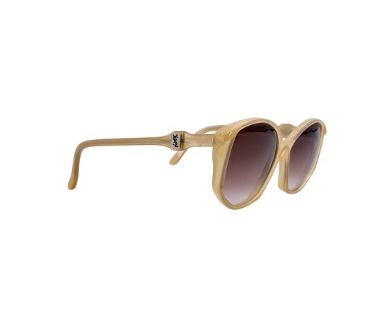 YVES SAINT LAURENT Occhiali da Sole Vintage in Acetato Col. Beige