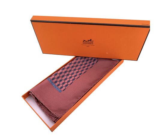 HERMES Foulard Vintage in Seta Col. Rosa Pochette