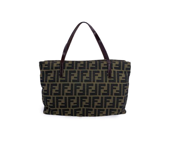 FENDI Borsa Shopper in Tela Col. Marrone FF M