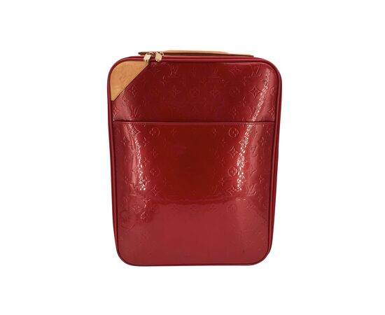 LOUIS VUITTON Borsa da Viaggio in Pelle Lucida Col. Rosso Pegase L