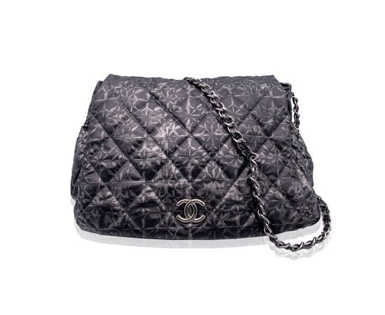 CHANEL Borsa a Tracolla in Tela Col. Grigio Timeless/Classique M
