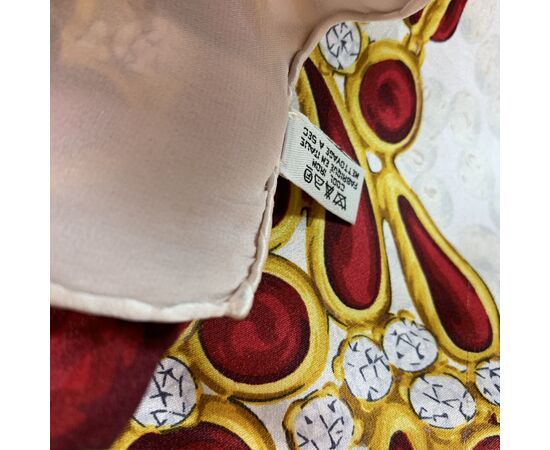 CHANEL Foulard Vintage in Seta Col. Beige