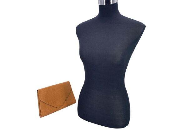 LOUIS VUITTON Pochette Vintage in Pelle Col. Bianco Art Deco S