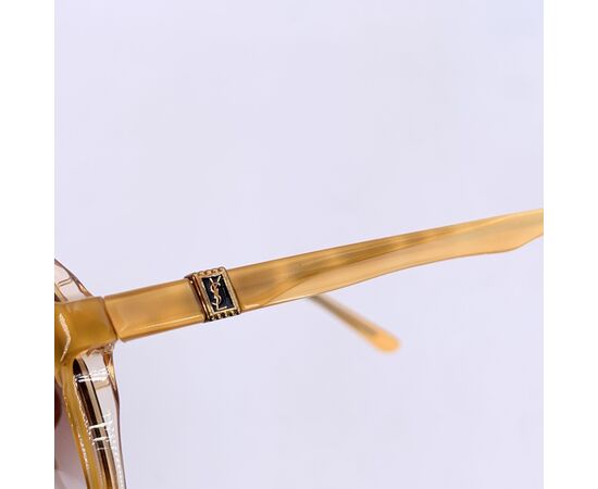 YVES SAINT LAURENT Occhiali da Sole Vintage in Acetato Col. Beige
