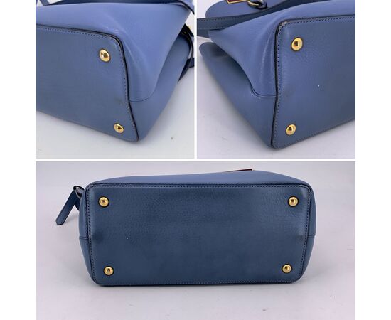 FENDI Borsa Shopper in Pelle Col. Blu 2Jours M