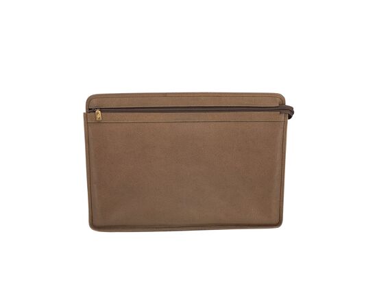 GUCCI Pochette Vintage in Pelle Col. Beige M