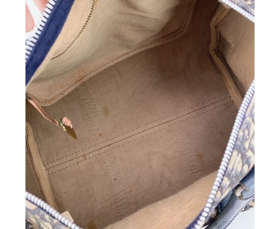 DIOR Borsa a Mano Vintage in Tela Col. Blu Diorissimo M