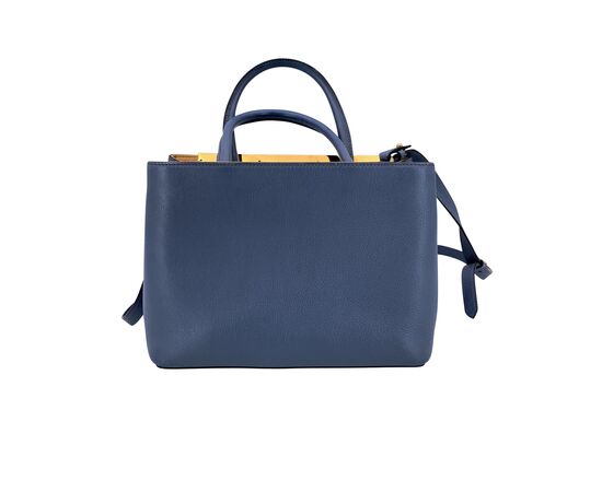 FENDI Borsa Shopper in Pelle Col. Blu 2Jours M