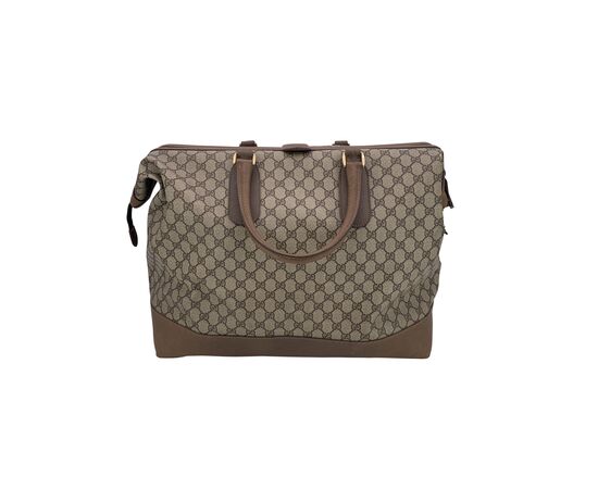 GUCCI Borsa da Viaggio Vintage in Tela Col. Beige Interlocking L