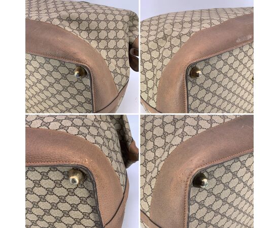 GUCCI Borsa da Viaggio Vintage in Tela Col. Beige Interlocking L