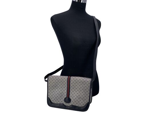 GUCCI Borsa a Tracolla Vintage in Tela Col. Blu M