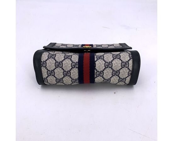 GUCCI Pochette Vintage in Tela Col. Blu S