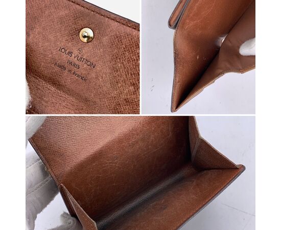 LOUIS VUITTON Portafoglio Vintage in Tela Col. Marrone S