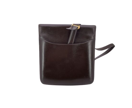 HERMES Borsa a Tracolla Vintage in Pelle Col. Marrone 2002 M