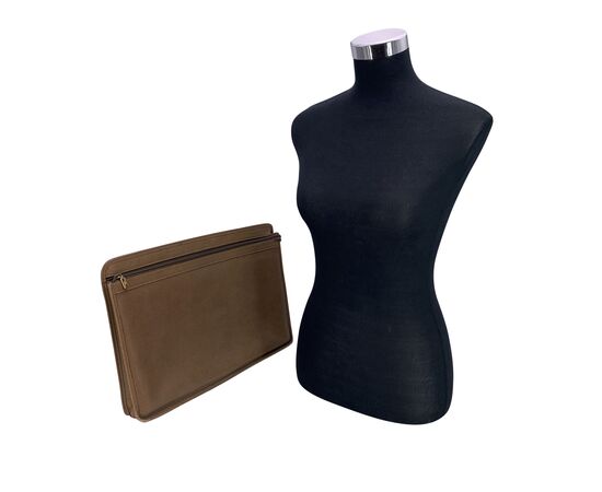 GUCCI Pochette Vintage in Pelle Col. Beige M