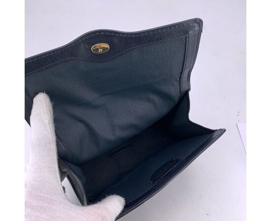 GUCCI Pochette Vintage in Tela Col. Blu S