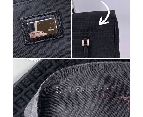 FENDI Borsa Shopper in Tela Col. Nero M