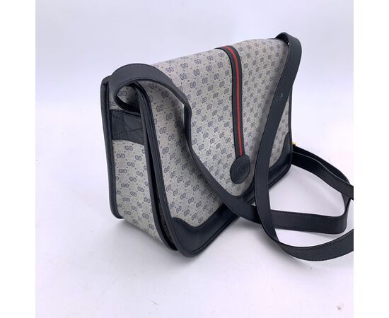 GUCCI Borsa a Tracolla Vintage in Tela Col. Blu M
