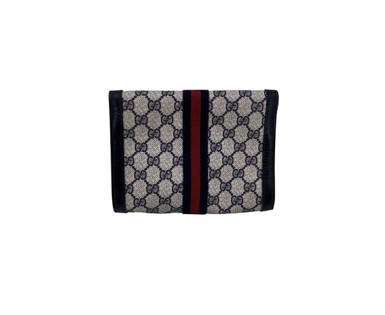 GUCCI Pochette Vintage in Tela Col. Blu S