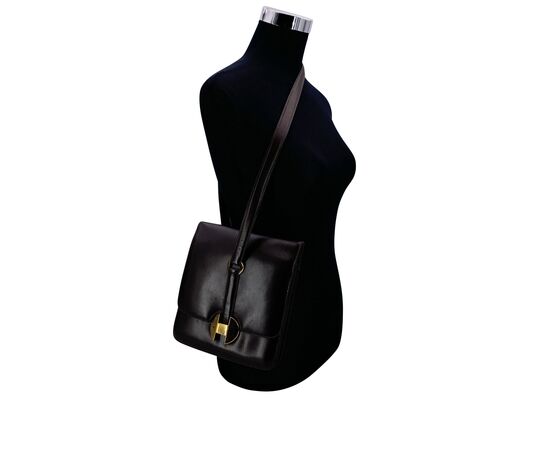 HERMES Borsa a Tracolla Vintage in Pelle Col. Marrone 2002 M