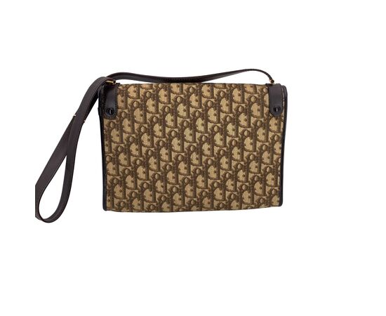DIOR Borsa a Tracolla Vintage in Tela Col. Marrone S