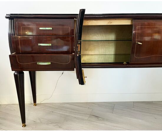 Credenza - mobile bar con interno luminoso | Vintage 1950