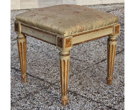 Coppia di sgabelli Luigi XVI, Venezia, fine XVIII secolo