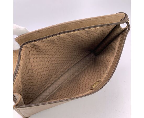 GUCCI Pochette Vintage in Pelle Col. Beige M