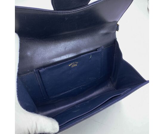 GUCCI Borsa a Tracolla Vintage in Pelle Col. Blu S