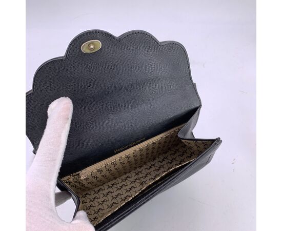 YVES SAINT LAURENT Borsa a Tracolla Vintage in Pelle Col. Nero S