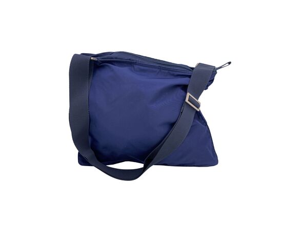 PRADA Borsa a Tracolla in Tela Col. Blu Tessuto M