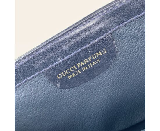 GUCCI Pochette Vintage in Tela Col. Blu S