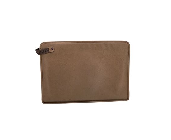GUCCI Pochette Vintage in Pelle Col. Beige M