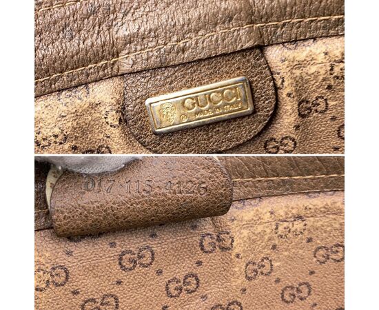 GUCCI Pochette Vintage in Pelle Col. Beige M