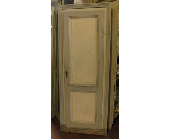 ptl486 - simple lacquered door, mis. max. cm 83 xh 214     