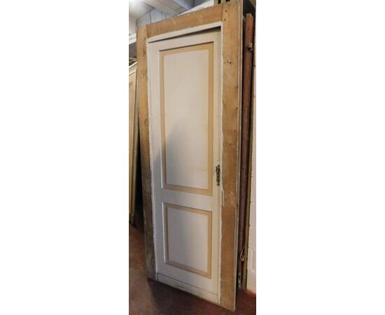 ptl486 - simple lacquered door, mis. max. cm 83 xh 214     