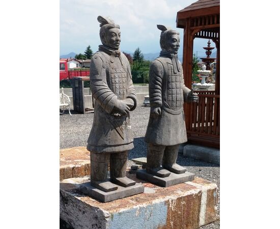 Statue di guerrieri cinesi