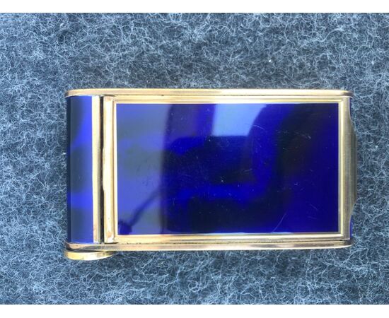 Metal box and enamel cigarette case and compact case.Germany.     