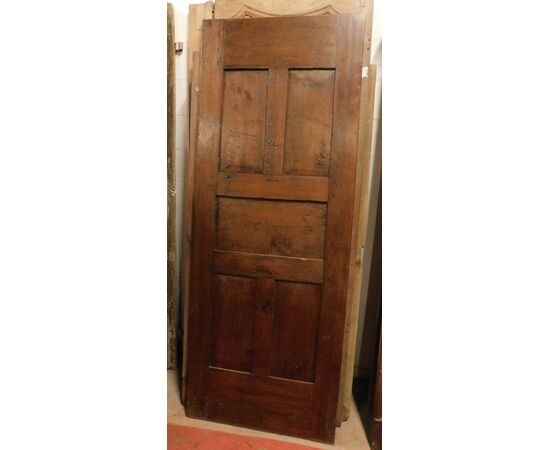 pti614 a door in walnut, period &#39;700, cm 80 x 209 x 4,5 cm     