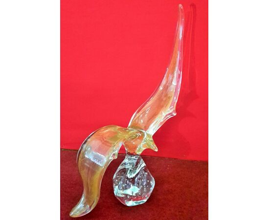 Blown glass seagull