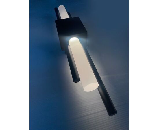 Applique nera - Stile industriale contemporaneo (2 pz disponibili)