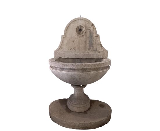 Complete Botticino marble fountain