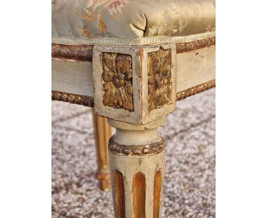 Coppia di sgabelli Luigi XVI, Venezia, fine XVIII secolo