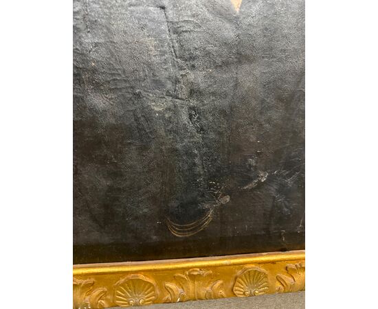 Antique 19th century oil on canvas painting of a noble figure in a gilded frame, 90x71cm