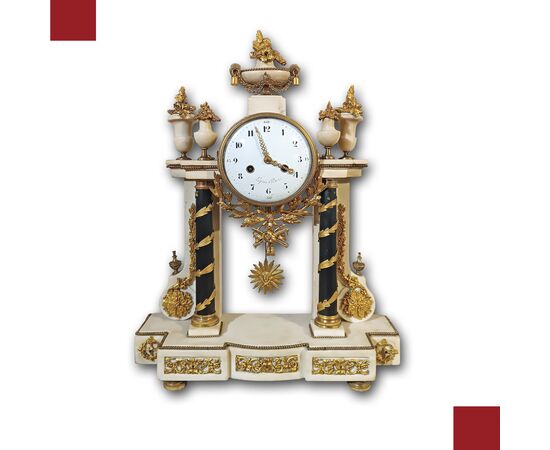 GRANDE OROLOGIO A TEMPIETTO DIRETTORIO FINE XVIII SECOLO