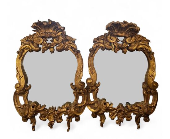 Pair of gilded mirrors
