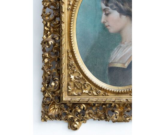 Wonderful carved and gilded wooden frame from the 19th century